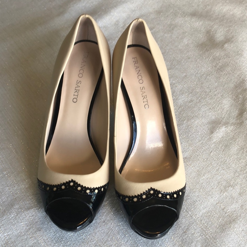 Franco Sarto Peep Toe Heels 8.5